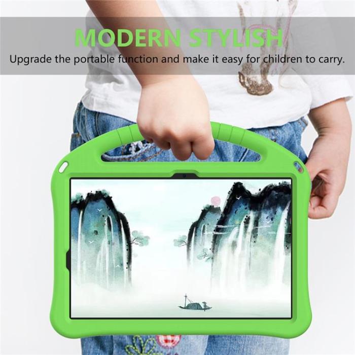 A-One Brand - Galaxy Tab S10 Ultra Skal Kickstand Shockproof - Grön