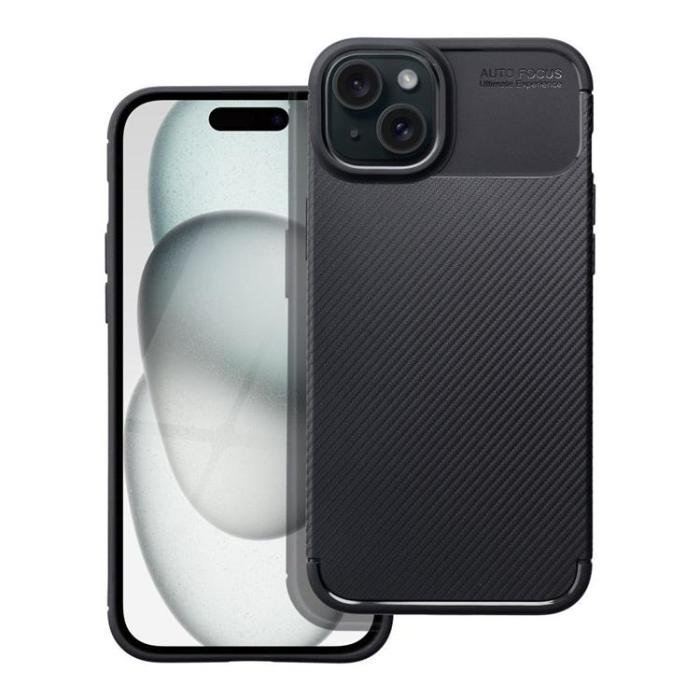 OEM - iPhone 15 Plus Mobilskal Carbon Premium - Svart