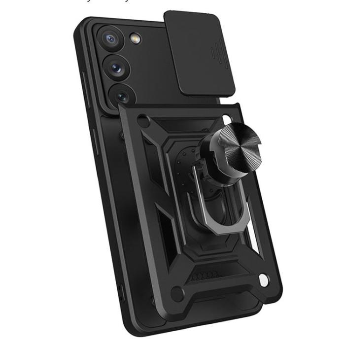 OEM - Galaxy S23 Skal Hybrid Armor Camshield - Blå