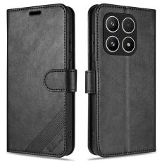 AZNS - AZNS Xiaomi 15T Pl&aring;nboksfodral Anti-Scratch Konstl&auml;der - Svart