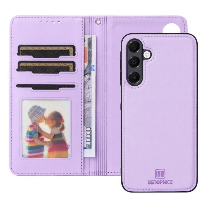 BETOPNICE - BETOPNICE Samsung Galaxy A16 Plånboksfodral - Detachable Konstläder- Lila