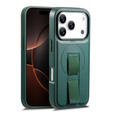 CASENEO - CASENEO iPhone 17 Pro Fodral Magnetiskt KonstL&auml;der - Gr&ouml;n