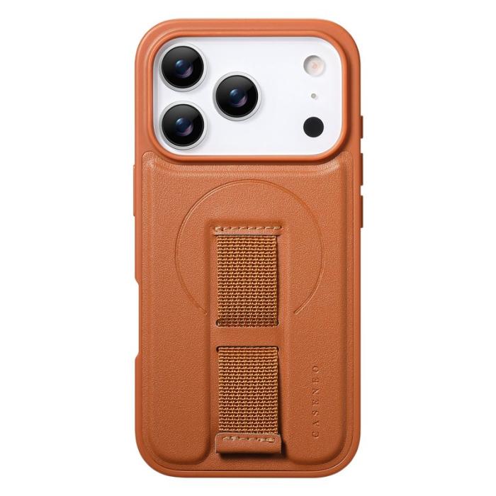 CASENEO - CASENEO iPhone 17 Pro Fodral Magnetiskt KonstLäder - Brun