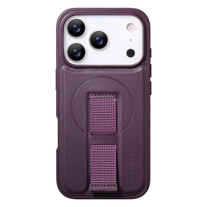 CASENEO - CASENEO iPhone 17 Pro Fodral Magnetiskt KonstLäder - Lila