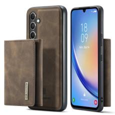 DG.MING - DG.MING Samsung Galaxy A34 5G Konstl&auml;der Pl&aring;nboksfodral Brun