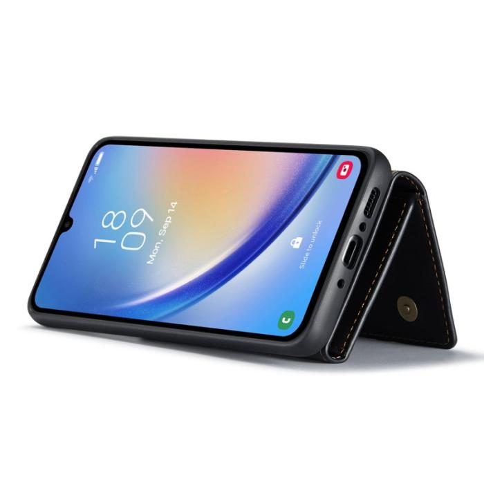 DG.MING - DG.MING Samsung Galaxy A34 5G Konstläder Plånboksfodral Svart