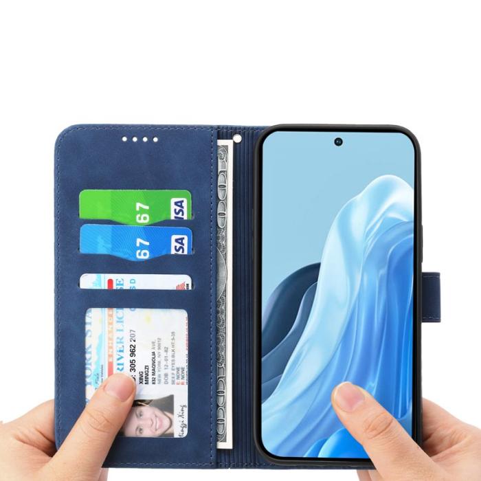 DIERFENG - DIERFENG DF-03 för Xiaomi 17 Plånboksfodral Konstläder - Blå