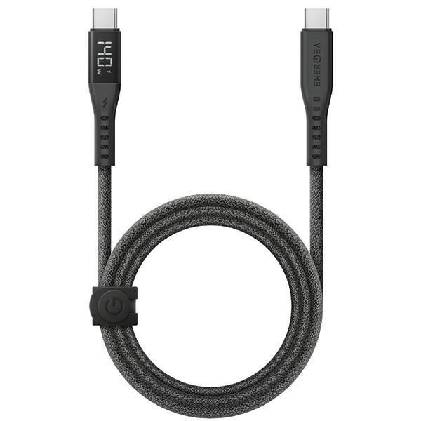 Energea Flow USB-C till USB-C Kabel 240W 5A 1.5m Snabbladdning - Svart | 3541 | AlltMobil