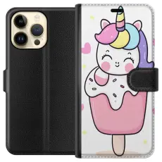 Gustaf - Pl&aring;nboksfodral till Apple iPhone 14 Pro Max med Glad enh&ouml;rning