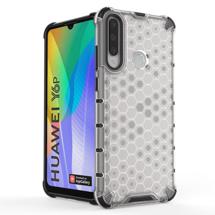 OEM - Honeycomb Armor Skal till Huawei Y6p transparent