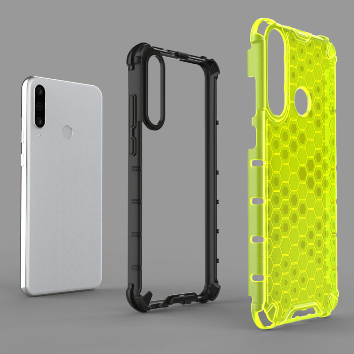 OEM - Honeycomb Armor Skal till Huawei Y6p transparent