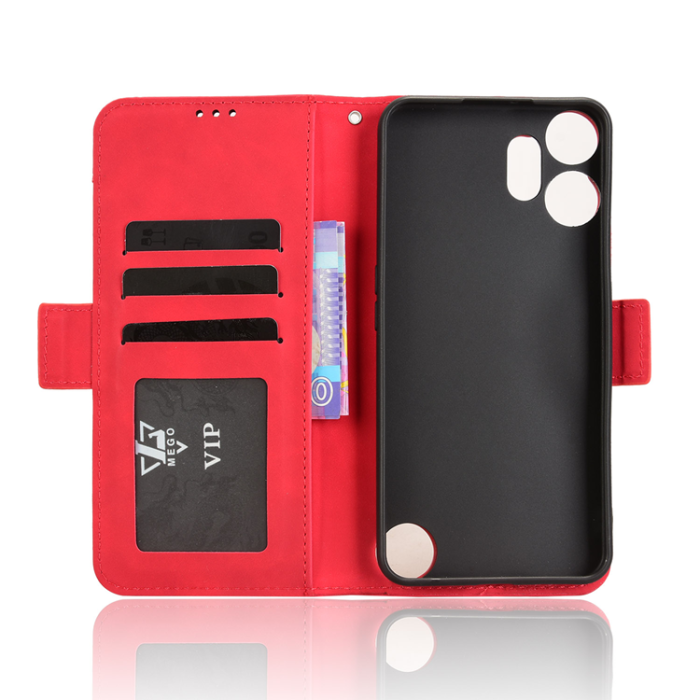 A-One Brand - Nothing CMF Phone 2 Pro Plånboksfodral Magnetisk Closure - Röd
