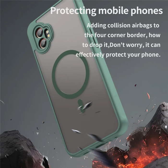 A-One Brand - Galaxy XCover 7 Pro Mobilskal MagSafe Anti-Drop - Grön