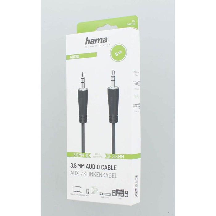 Hama - Hama Kabel Ljud 3.5mm-3.5mm 5.0m