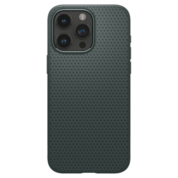 Spigen - Spigen iPhone 15 Pro Max Mobilskal Liquid Air - Abyss Grön