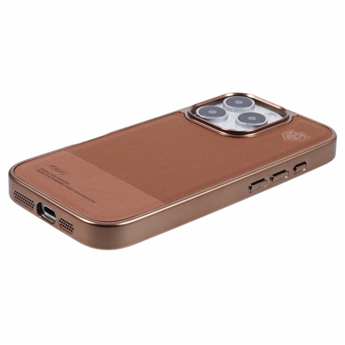 KIGC - KIGC Mobilskal till iPhone 16 Pro Max Electroplating PC + TPU + PU - Guld