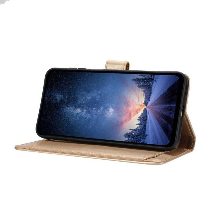 OEM - Samsung Galaxy S26 Ultra Fodral PU Läder Folio Flip - Guld