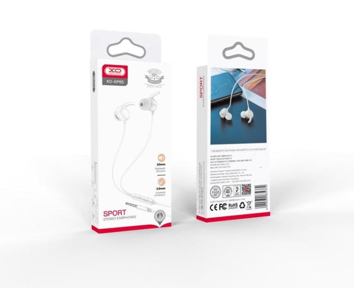 XO - XO In-Ear Trådbundna Hörlurar Jack 3.5mm EP65 - Vit