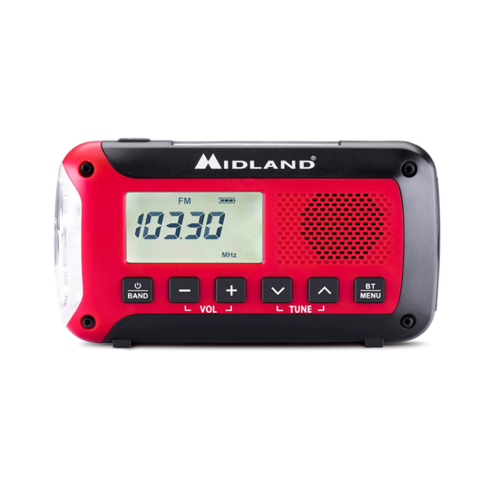 MIDLAND - Midland Nödradio ER250BT - Röd/Svart