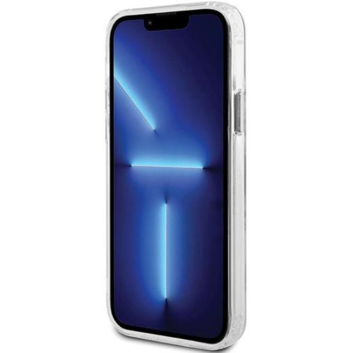Guess - Guess iPhone 12 Pro/12 Mobilskal Magsafe Metall Outline - Silver