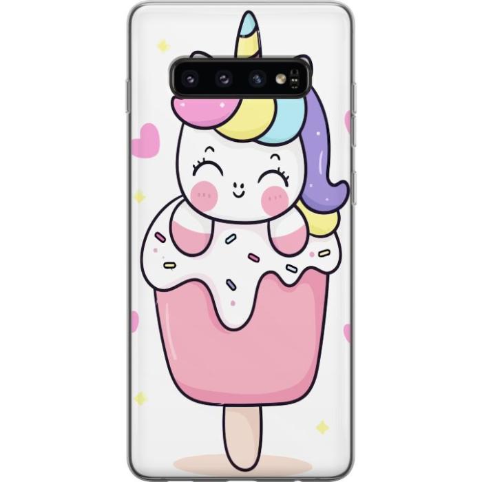 iSecrets - Mobilskal till Samsung Galaxy S10 med Glad enhörning