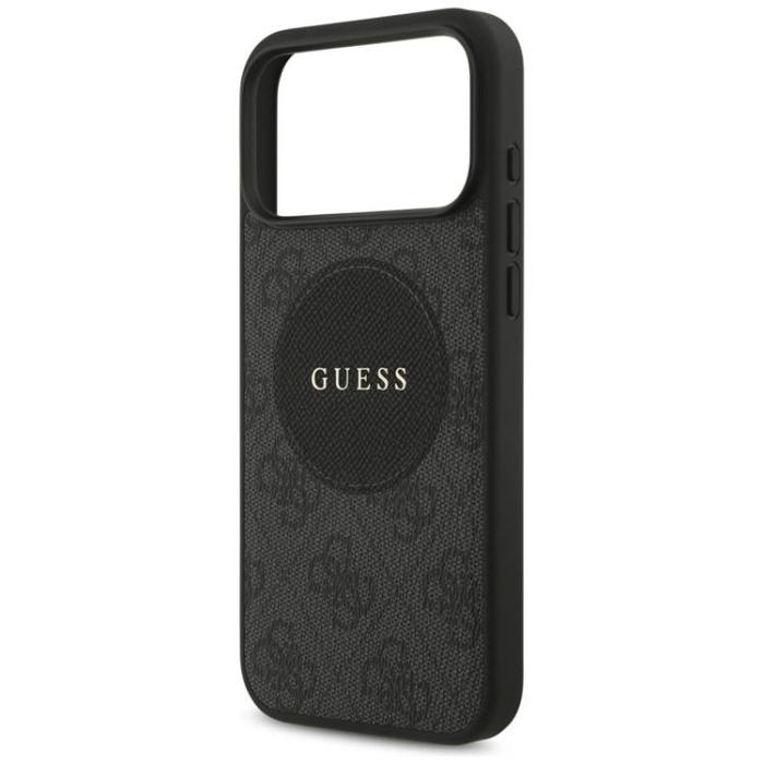 Guess - Guess iPhone 17 Pro Max Mobilskal MagSafe 4G Circle Classic Logo - Svart