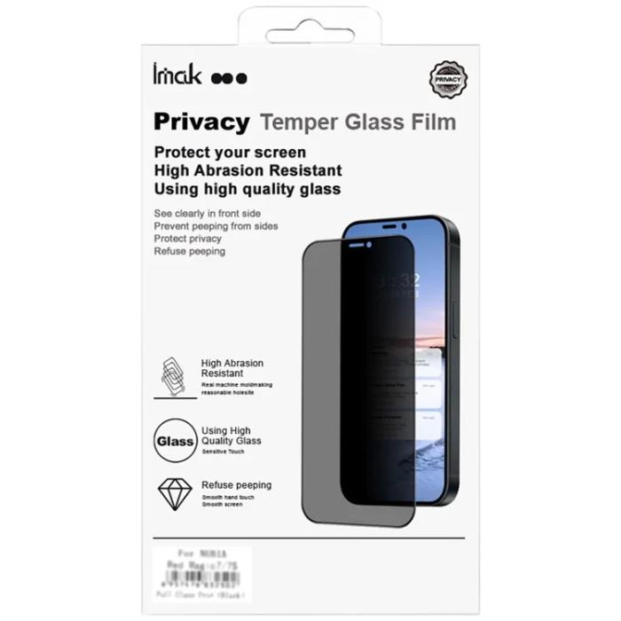 Imak - IMAK Galaxy Z Flip 7 Härdat Glas Skärmskydd Bak Anti Spy