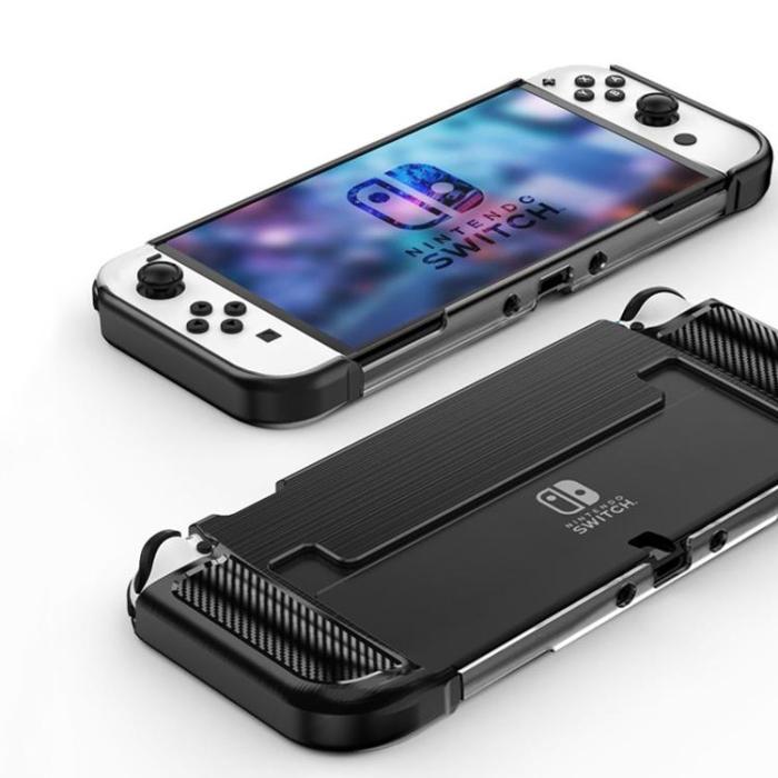 UTGATT - Carbon TPU Skal Nintendo Switch OLED - Svart