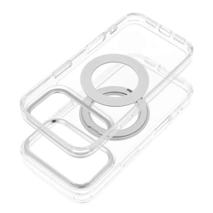 A-One Brand - Mobilskal Magafe iPhone 17 Pro Frame Circle med Stand - Transparent