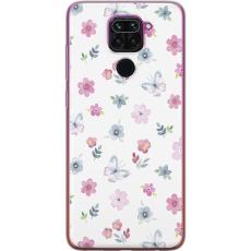 iSecrets - Mobilskal till Xiaomi Redmi Note 9 med Blommor och fjärillar