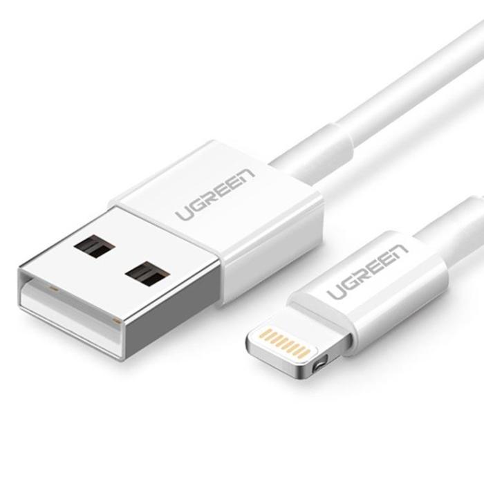 Ugreen - Ugreen USB-A till Lightning kabel 1m - Vit