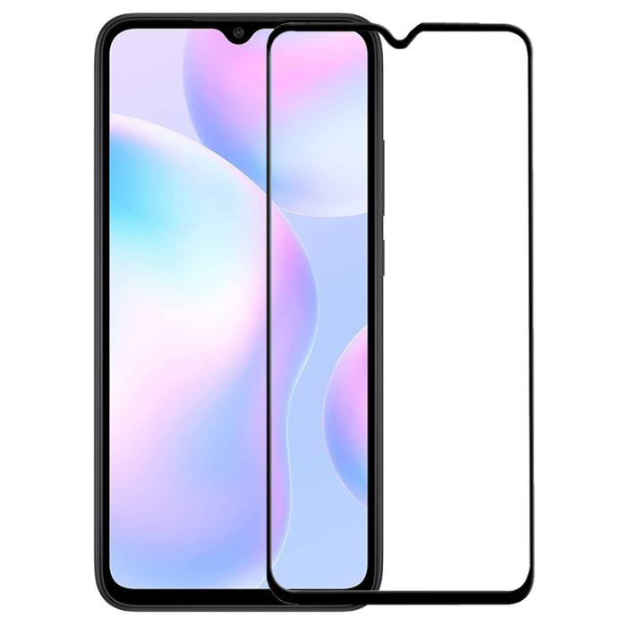 A-One Brand - [1-PACK] Xiaomi Redmi 9A/9AT Härdat Glas Skärmskydd - Svart