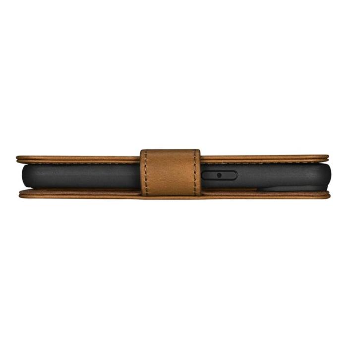 ICARER - iCarer iPhone 14 Plånboksfodral 2in1 Äkta Läder Anti-RFID - Brun
