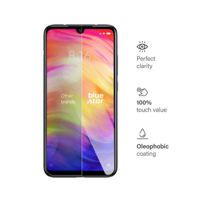 Blue Star - Blue Star Xiaomi Redmi Note 7 Härdat Glas Skärmskydd