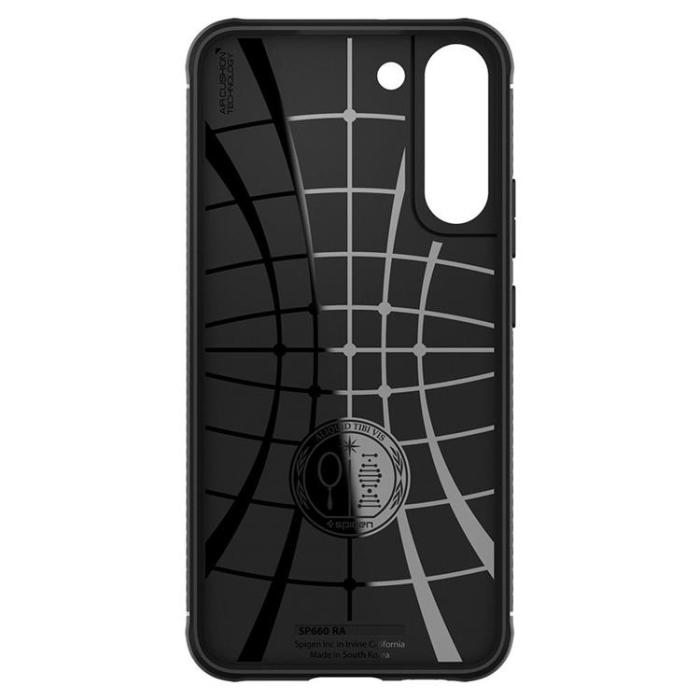 Spigen - Spigen Rugged Armor Skal Galaxy S22 - Matte Svart