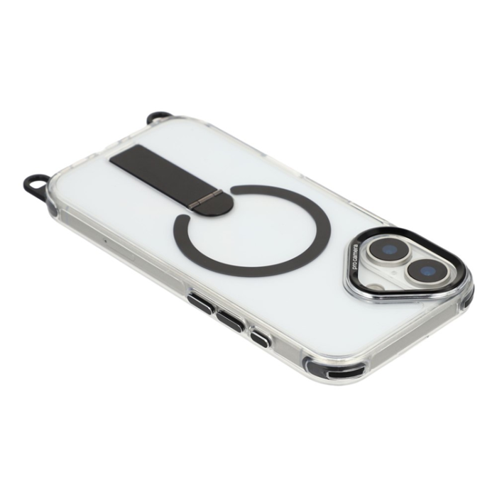 OEM - Mobilskal till iPhone 17 MagSafe med Axelrem och Stativ - Svart