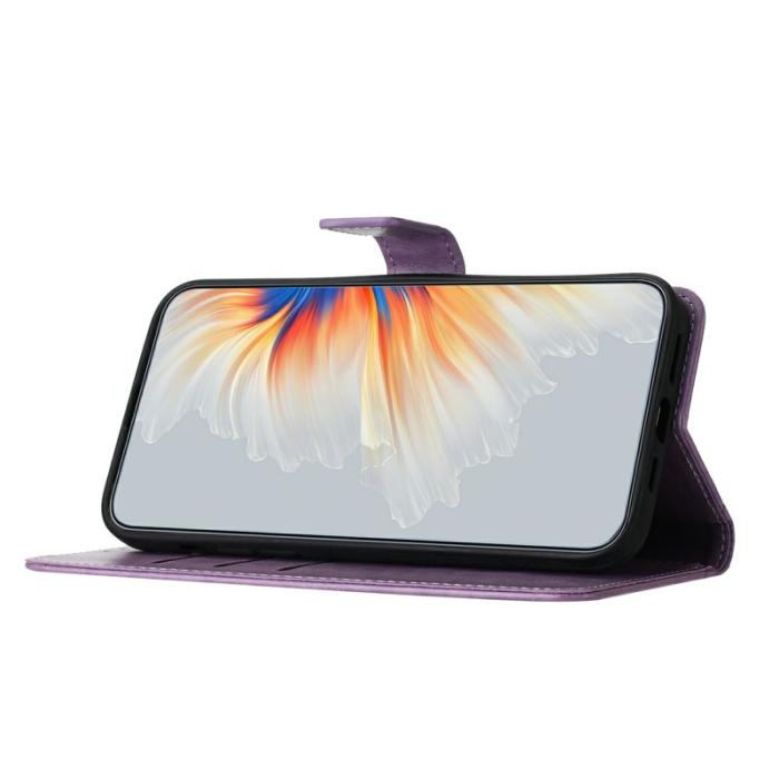 OEM - Samsung Galaxy S26 Ultra Skal Äkta Läder Mandala Mönster - Lila