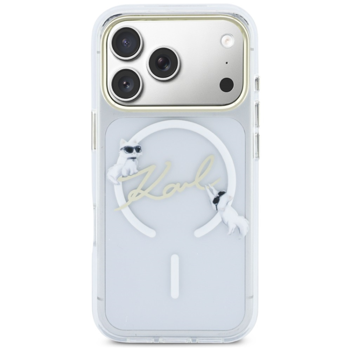 KARL LAGERFELD - Karl Lagerfeld iPhone 17 Pro Mobilskal Magsafe IML Choupettes Karl Script Logo