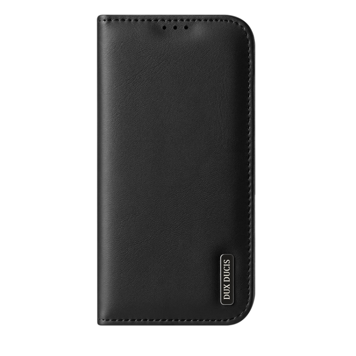 Dux Ducis - Dux Ducis iPhone 17 Pro Plånboksfodral Äkta Läder Hivo - Svart