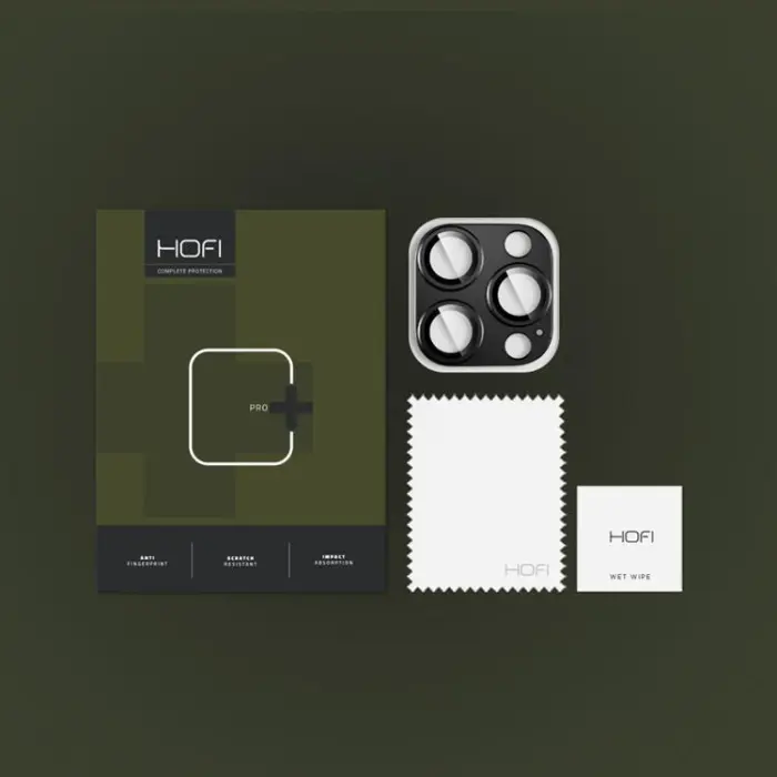 Hofi - HOFI iPhone 16 Pro/16 Pro Max Kameralinsskydd Härdat Glas Fullcam Pro Plus