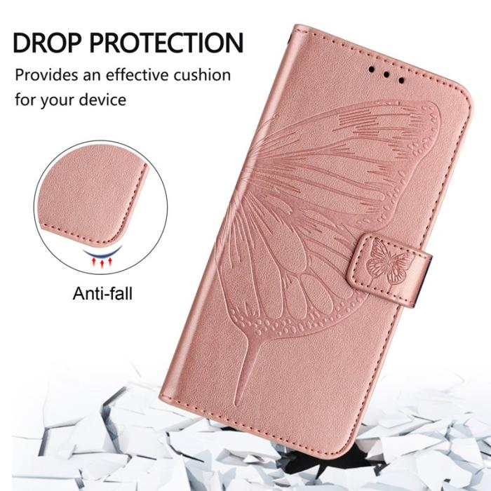OEM - Samsung Galaxy S26 Ultra Plånboksfodral Konstläder Med Handledsrem - Roséguld