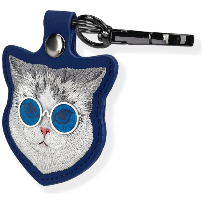 NIMMY - Nimmy AirTag Skal Glasses Cool Cat - Blå