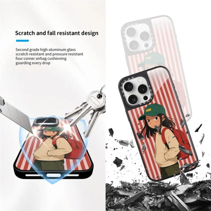 A-One Brand - iPhone 15 Pro Mobilskal MagSafe Aluminium Silikon