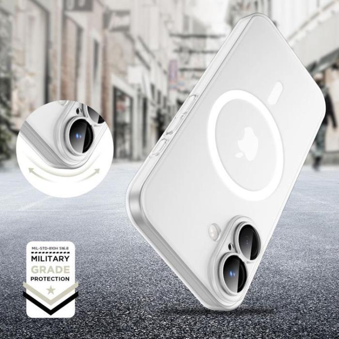 Tech-Protect - Tech-Protect iPhone 16 Mobilskal Magsafe Magslim - Matt Vit