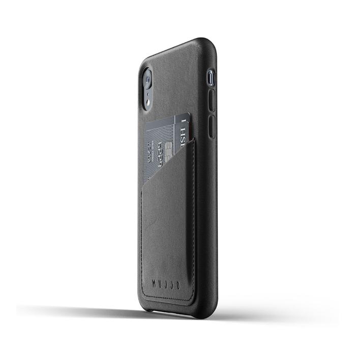 UTGATT4 - Mujjo Full Leather Wallet Case för iPhone XR - Tan