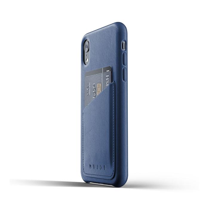 UTGATT4 - Mujjo Full Leather Wallet Case för iPhone XR - Tan