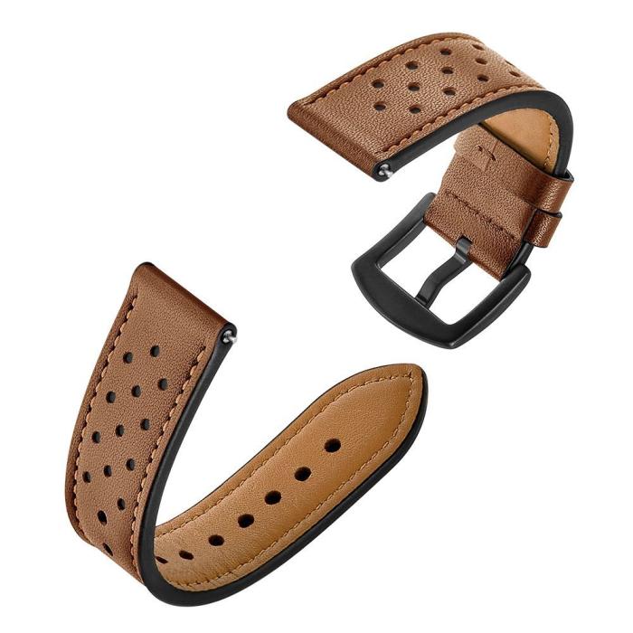 UTGATT5 - Tech-Protect Leather Samsung Galaxy Watch 3 45mm - Brun