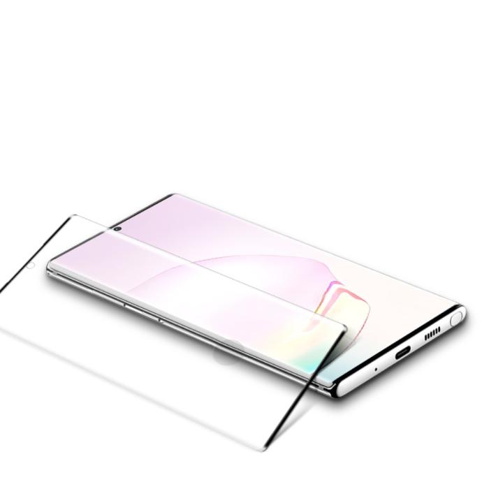Mocolo - Mocolo 3D Curved Härdat Glas Skärmskydd för Galaxy Note 20 Ultra - Svart