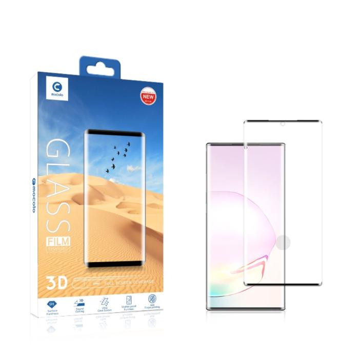 Mocolo - Mocolo 3D Curved Härdat Glas Skärmskydd för Galaxy Note 20 Ultra - Svart