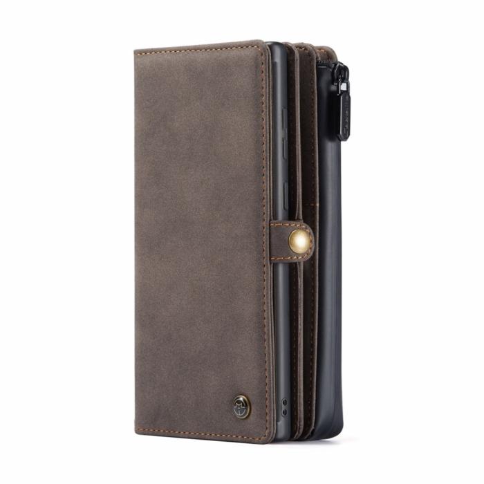 Caseme - CASEME 2-in-1 Plånboksfodral för Samsung Galaxy S20 Ultra - Brun